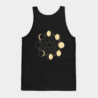 Moon Phase Infinity Goth Wicca Pagan Celtic Indians Tank Top